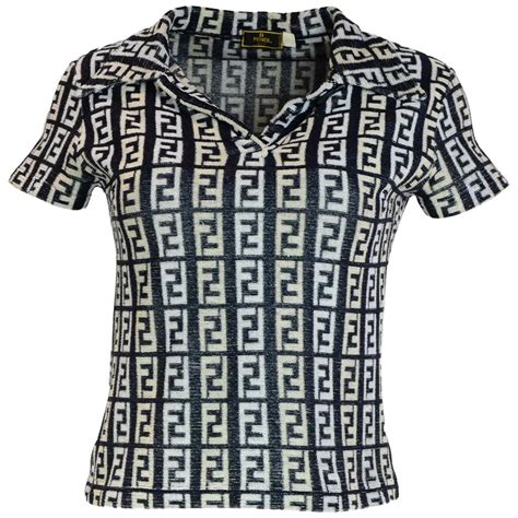 fendi zucca shirt|fendi zucca shopper.